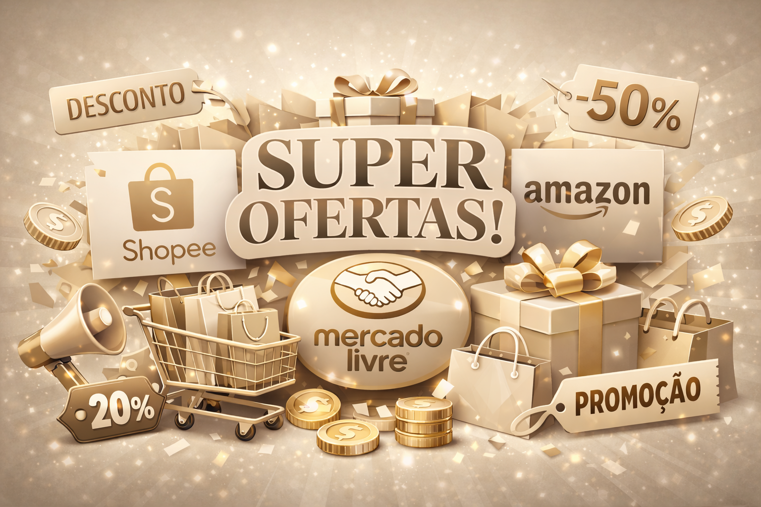 🔥 As Melhores Promoções da Shopee, Mercado Livre e Amazon em um Só Lugar!